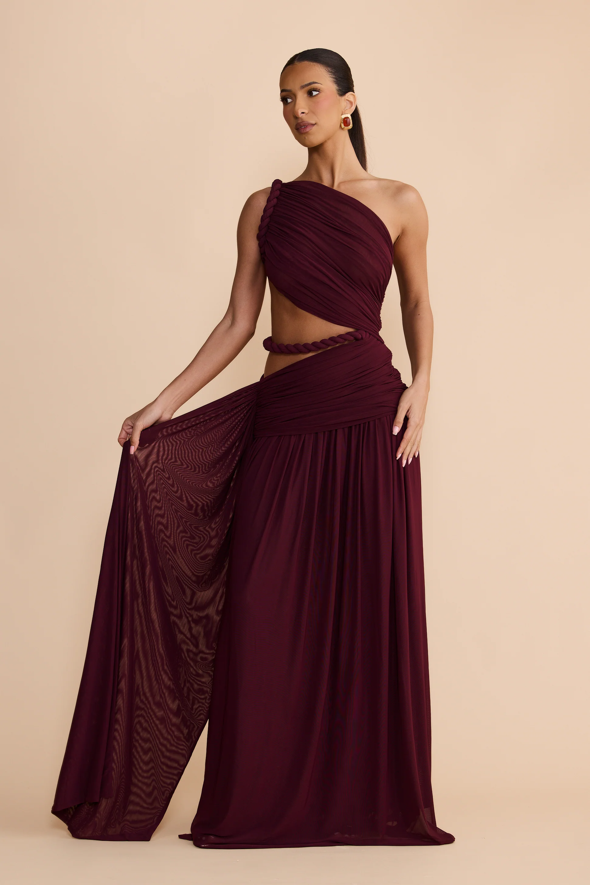 IZALIA GOWN - PLUM - Image 2